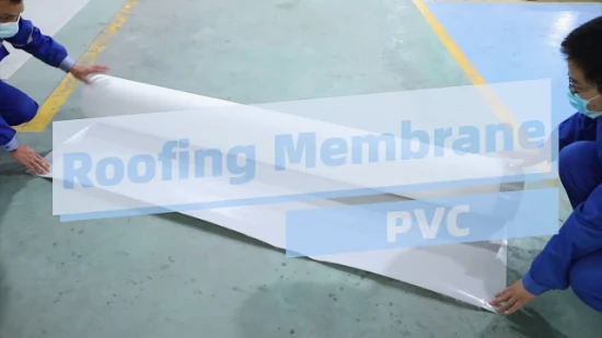 Membrana de cobertura de PVC Canlon Membrana de impermeabilização de telhado reforçado com poliéster