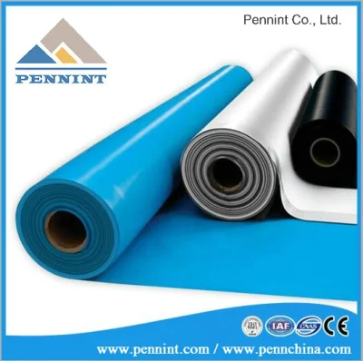 Membrana de impermeabilização de PVC de plástico de cloreto de polivinila de material de telhado de alta qualidade para obras de túnel